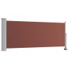 Auvent latéral rétractable de patio 100x300 cm Marron 537953537953
