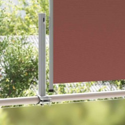 Auvent latéral rétractable de patio 100x300 cm Marron 537953537953
