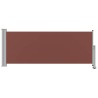 Auvent latéral rétractable de patio 100x300 cm Marron 537953537953