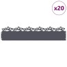 Bordures de pelouse 20 pcs Anthracite 103 x 0,05 x 22 cm Acier 537955537955