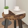 Plateau de table Chêne fumé Ø 30 x 1,5 cm Bois d'ingénierie 537957537957