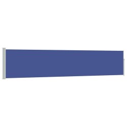 Auvent latéral rétractable de patio 100x500 cm Bleu 537973537973