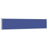 Auvent latéral rétractable de patio 100x500 cm Bleu 537973537973
