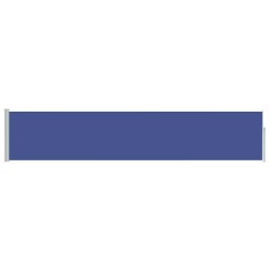 Auvent latéral rétractable de patio 100x500 cm Bleu 537973537973