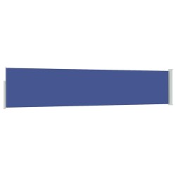 Auvent latéral rétractable de patio 100x500 cm Bleu 537973537973