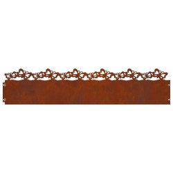 Bordures de pelouse 20 pcs Rouillé 103 x 0,05 x 22 cm 537978537978