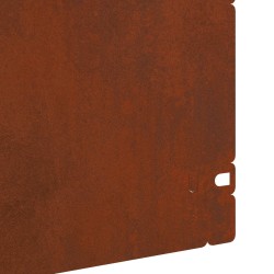 Bordures de pelouse 20 pcs Rouillé 103 x 0,05 x 22 cm 537978537978