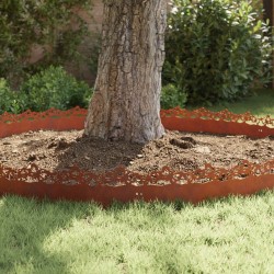 Bordures de pelouse 10 pcs Rouillé 103 x 0,05 x 22 cm 537979537979