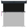 Auvent latéral de balcon 165x250 cm noir 537982537982