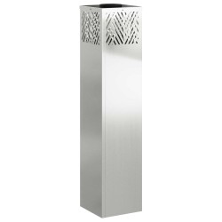 Lumière de chemin LED solaire 2 pcs Argenté Galvanisé 537985537985