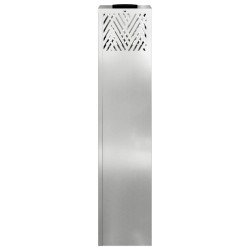Lumière de chemin LED solaire 2 pcs Argenté Galvanisé 537985537985