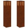 Lumière de chemin LED solaire 2 pcs Bronze Acier patiné 537986537986