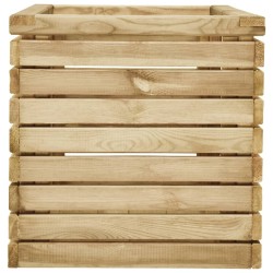 Lit surélevé 100x50x50 cm Bois de pin imprégné  537988537988