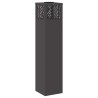 Lumière de chemin LED solaire 2 pcs Noir Acier laminé à froid 537989537989