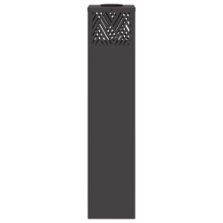 Lumière de chemin LED solaire 2 pcs Noir Acier laminé à froid 537989537989