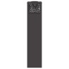 Lumière de chemin LED solaire 2 pcs Noir Acier laminé à froid 537989537989