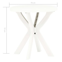 Table de bistro Blanc Ø70 cm Plastique 537993537993