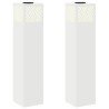 Lumière de chemin LED solaire 2 pcs Blanc Acier laminé à froid 537998537998