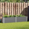 Lit surélevé de jardin 250x50x91 cm WPC Gris 537999537999