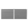 Lit surélevé de jardin 250x50x91 cm WPC Gris 537999537999