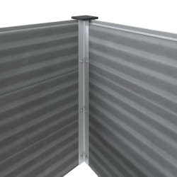 Lit surélevé de jardin 250x50x91 cm WPC Gris 537999537999