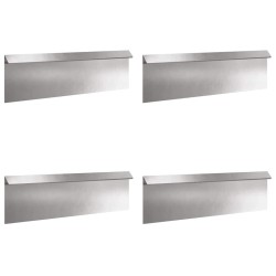 Clôtures anti-limaces 8 pcs Argent Acier inoxydable 538003538003