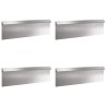 Clôtures anti-limaces 8 pcs Argent Acier inoxydable 538003538003