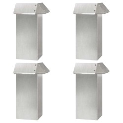 Clôtures anti-limaces 8 pcs Argent Acier inoxydable 538003538003