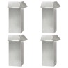 Clôtures anti-limaces 8 pcs Argent Acier inoxydable 538003538003