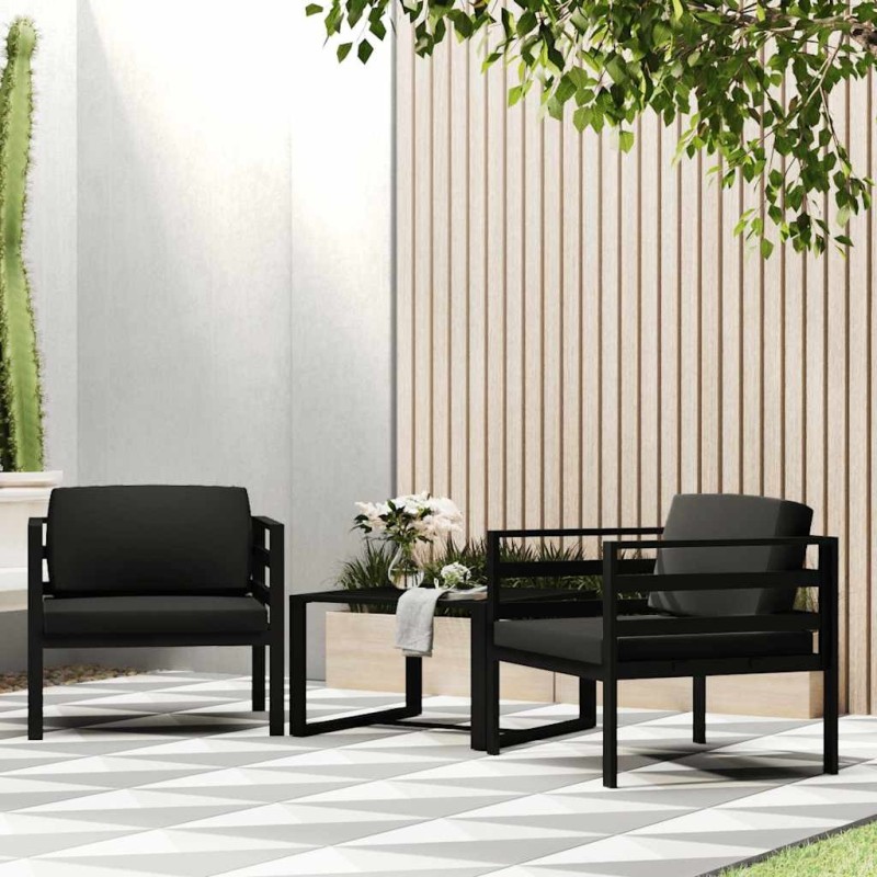 Canapé simple avec coussins Aluminium Anthracite  538004538004