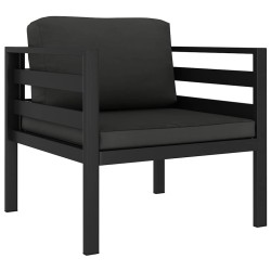 Canapé simple avec coussins Aluminium Anthracite  538004538004