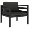 Canapé simple avec coussins Aluminium Anthracite  538004538004