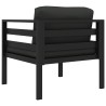 Canapé simple avec coussins Aluminium Anthracite  538004538004