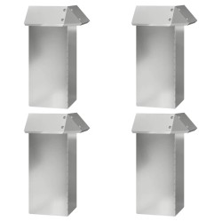 Clôtures anti-limaces 8 pcs Argent Acier galvanisé 538006538006