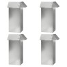 Clôtures anti-limaces 8 pcs Argent Acier galvanisé 538006538006
