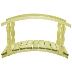 Pont de jardin avec balustrade 170x74x105 cm Pin imprégné 538007538007