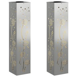 Lumière de chemin LED solaire 2 pcs Rouillé Galvanisé 538009538009