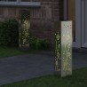 Lumière de chemin LED solaire 2 pcs Rouillé Galvanisé 538009538009