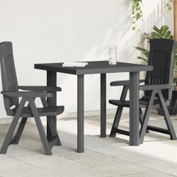 Table de jardin Anthracite 80x75x72 cm Plastique 538010538010