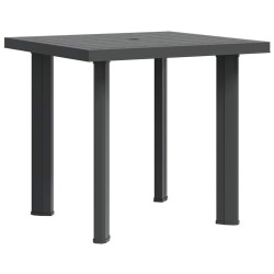 Table de jardin Anthracite 80x75x72 cm Plastique 538010538010