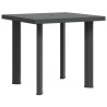 Table de jardin Anthracite 80x75x72 cm Plastique 538010538010