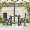 Table de jardin Anthracite 80x75x72 cm Plastique 538010538010