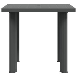 Table de jardin Anthracite 80x75x72 cm Plastique 538010538010