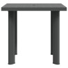 Table de jardin Anthracite 80x75x72 cm Plastique 538010538010