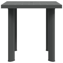 Table de jardin Anthracite 80x75x72 cm Plastique 538010538010