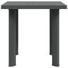 Table de jardin Anthracite 80x75x72 cm Plastique 538010538010