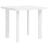 Table de jardin Blanc 80x75x72 cm Plastique 538011538011