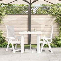 Table de jardin Blanc 80x75x72 cm Plastique 538011538011
