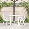 Table de jardin Blanc 80x75x72 cm Plastique 538011538011