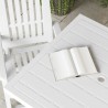 Table de jardin Blanc 80x75x72 cm Plastique 538011538011